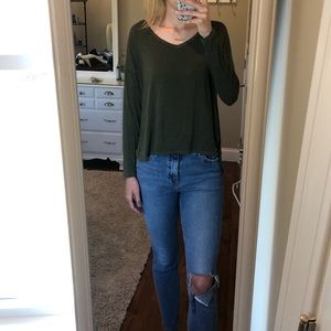 AE Soft and Sexy Long Sleeve V Neck Shirt